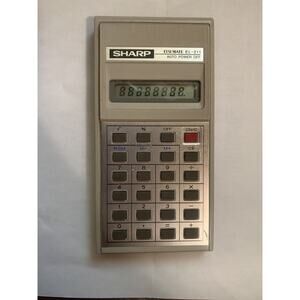 Vintage SHARP Calculator Elsi MATE EL-211 basic pocket handheld auto power